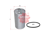 กรองน้ำมันเครื่อง(ลึก) SAKURA, 1-87810050-2, O-1510, UD TRUCKS (123746)
