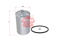 กรองน้ำมันเครื่อง(ลึก) SAKURA, 8659-23-840, O-1511, MAZDA (125291)