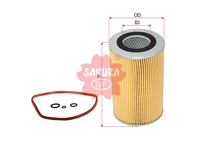กรองน้ำมันเครื่อง(ไส้กรอง) SAKURA, 1-87810358-0, O-1514, ISUZU (125667)