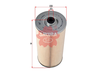 SAKURA,, Oil Filter (Element), 1-13240-226-0, O-1521, ISUZU