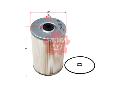 SAKURA,, Oil Filter (Element), 1-13240132-1, O-1524, HINO