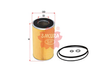 SAKURA,, Oil Filter (Element), 1-13240-223-0, O-1532, ISUZU