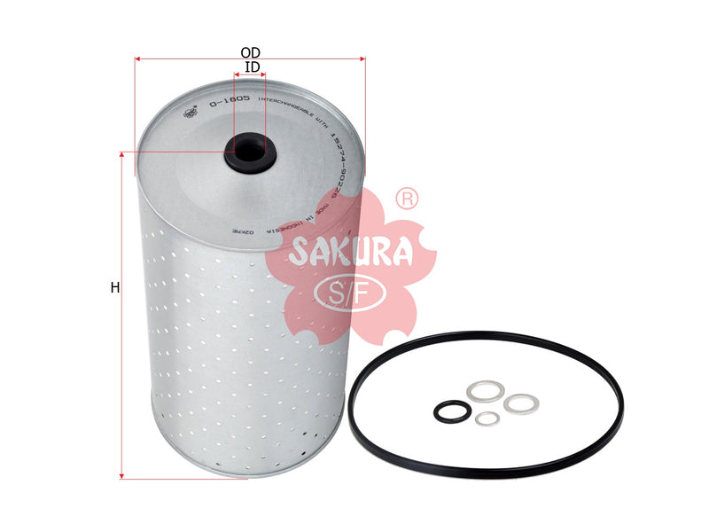SAKURA,, Oil Filter (Depth), 15274-99389, O-1805, NISSAN