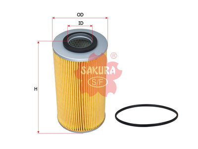 SAKURA,, Oil Filter (Element), 15274-99285, O-1806, FURUKAWA
