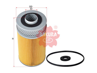 SAKURA,, Oil Filter (Element), 15274-EP129, O-1809, NISSAN