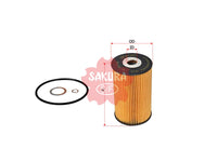 กรองน้ำมันเครื่อง(ไส้กรอง) SAKURA, 102 180 00 09, O-2601, MERCEDES-BENZ (124803)