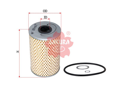 SAKURA,, Oil Filter (Element), 605412970003, O-2620, CLAAS