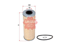 SAKURA,, Oil Filter (Element), 104 184 08 25, O-2624, MERCEDES-BENZ