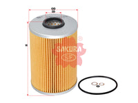 SAKURA,, Oil Filter (Element), 9975400, O-3001, BMW