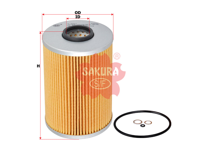 SAKURA,, Oil Filter (Element), 9975400, O-3001, BMW