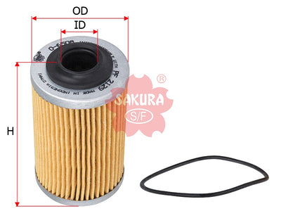 SAKURA,, Oil Filter (Element), 25177917, O-6508, SATURN