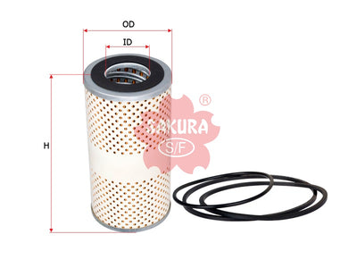SAKURA,, Oil Filter (Element), JD7O1P, O-76010, JOHN DEERE