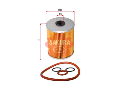 SAKURA,, Oil Filter (Element), 550 154, O-83010, SCANIA