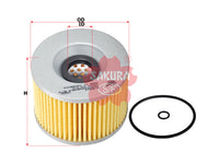 SAKURA,, Oil Filter (Element), 15412-300-325, O-90010, HONDA