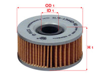 กรองน้ำมันเครื่อง(ไส้กรอง) SAKURA, 1L9-13440-90, O-9101, YAMAHA (122977)