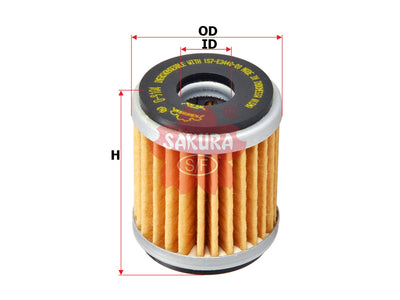 SAKURA,, Oil Filter (Element), 5TA-13440-00, O-9104, YAMAHA