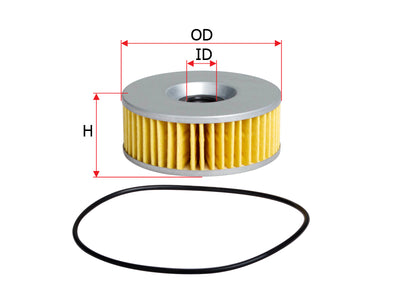 SAKURA,, Oil Filter (Element), 1J7-13440-91, O-91070, YAMAHA