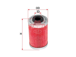 SAKURA,, Oil Filter (Element), 580 38 005 101, O-98070, KTM