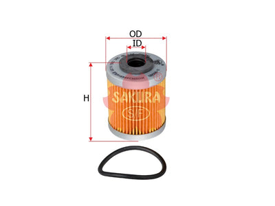 SAKURA,, Oil Filter (Element), 590 380 46 144, O-98080, KTM