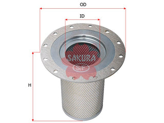 လေ/ဆီ ​​ပိုင်းခြားခြင်း (ဒြပ်စင်)၊ SAKURA၊ 290654800၊ SA-7992၊ ATLAS COPCO (123144)
