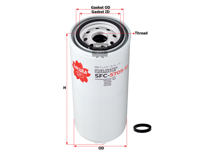เครื่องแยกน้ำมันเชื้อเพลิง/น้ำ (แบบหมุน), SAKURA, 3889716, SFC-5709-10, HITACHI (123102)