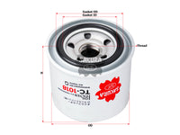 กรองน้ำมันเครื่อง(Spin-On) , SAKURA, MD 752072, TC-1018, MITSUBISHI (125009)