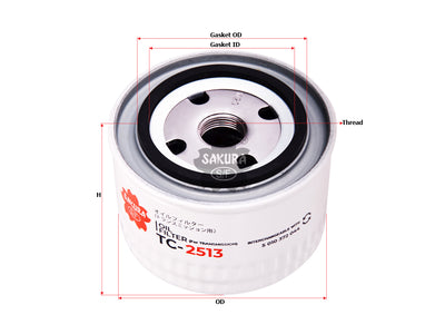 SAKURA,, Oil Filter (Spin-On), 5 010 372 044, TC-2513, RENAULT V.I