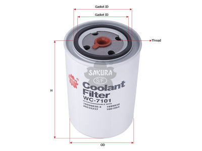 SAKURA,, Coolant Filter (Spin-On), 20539991, WC-7101, VOLVO