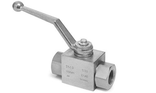 SB2FO-04 | 1/4" 2-Way Block Style Panel Mount, Threaded HP Ball Valve - DP 316 Stainless (102453)