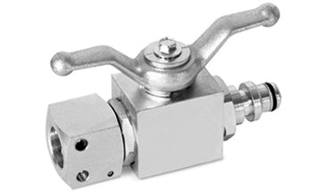 SB2SLMXF-04 | 1/4" 2-Way Block Body, Male by Female Staple Lok Full Port Ball Valve - DP 316 Stainless (102491)