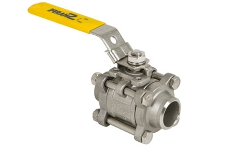 SBVHSW-06 | 3/8" 3-Piece 1000#, Socket Weld Ball Valve - SH 316 Stainless (102202)