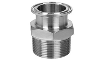 SF16CMA-24-16 | 1 1/2" Clamp End x 1" Male NPT Sanitary Adapter -316 Stainless SN: S7721MP6014010 (099651)