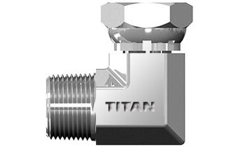 SS-1501-04-04 - ท่อตัวผู้ 1/4" x 1/4" ท่อตัวเมียแบบหมุน 90° - สเตนเลส (086733)