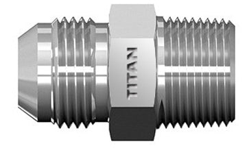 SS-2404-02-02 - 1/8" JIC/AN 37Â° x 1/8" Male Pipe - Stainless Steel (086882)