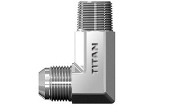 SS-2501L-04-02 - 1/4" JIC/AN 37Â° x 1/8" Male Pipe 90Â° - Stainless Steel (087237)