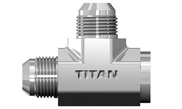 SS-2606-12-12-12 - 3/4" JIC/AN 37Â° x 3/4" Female Pipe Run Tee - Stainless Steel (087347)