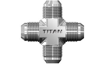 SS-2650-12-12-12-12 - 3/4" JIC/AN 37Â° Union Cross - Stainless Steel (087186)