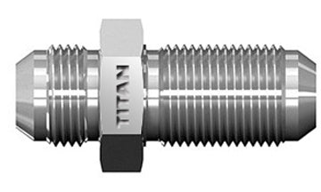 SS-2700-02-02 - 1/8" JIC/AN 37Â° x 1/8" JIC/AN 37Â° Bulkhead - Stainless Steel (087099)