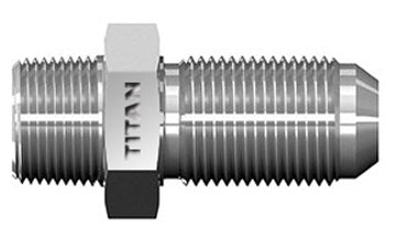SS-2706-04-04 - 1/4" Male Pipe x 1/4" JIC/AN 37Â° Bulkhead - Stainless Steel (087396)