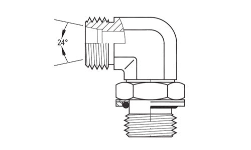 SS-5069L-12-16 | 12 mm tube (M18x1.5 thread) X 16 mm 90Â° Male Metric (097636)
