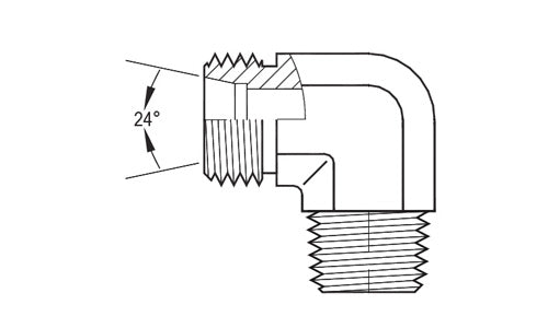 SS-5069LLT-06-10X1 | ท่อ 06 มม. (เกลียว M10x1.0) X 10X1 เกลียวเมตริกตัวผู้ (091097)