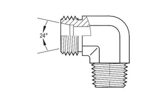 SS-5069LLT-06-10X1 | 06 mm tube (M10x1.0 thread) X 10X1 Male Metric Taper (096793)