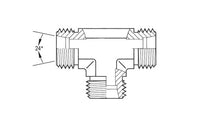 SS-5080S-12 | 12 mm tube (M20x1.5 thread) DIN Union Tee (096886)