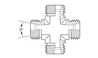 SS-5096L-08 | 08 mm tube (M14x1.5 thread) DIN Union Cross (096894)