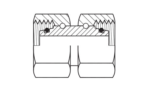 เอสเอส-5300S-38 | ท่อ 38 มม. (เกลียว M52x2.0) ข้อต่อหมุน DIN ตัวเมีย (091375)