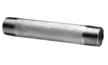 SS-5404N-06-11 | Seamless Nipple, 3/8" NPT x 11" Long - SS (093753)