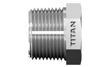 SS-5406-P-48 - 3" Male Pipe Hex Head Plug - Stainless Steel (086500)