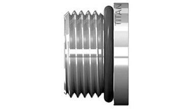 SS-6409-12 - 3/4" ORB Male (#12 thread) Hex Socket Plug - Stainless Steel (087458)
