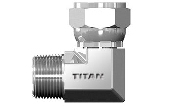 SS-6501-02-04 - ท่อตัวผู้ 1/8" x 1/4" JIC/AN หมุน 37Â° 90Â° - สเตนเลส (087285)