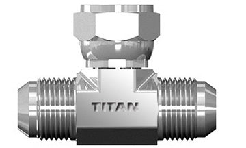 SS-6600-08-08-08 - 1/2" JIC/AN 37° x 1/2" JIC/AN 37° Swivel Branch Tee - Stainless Steel (087192)